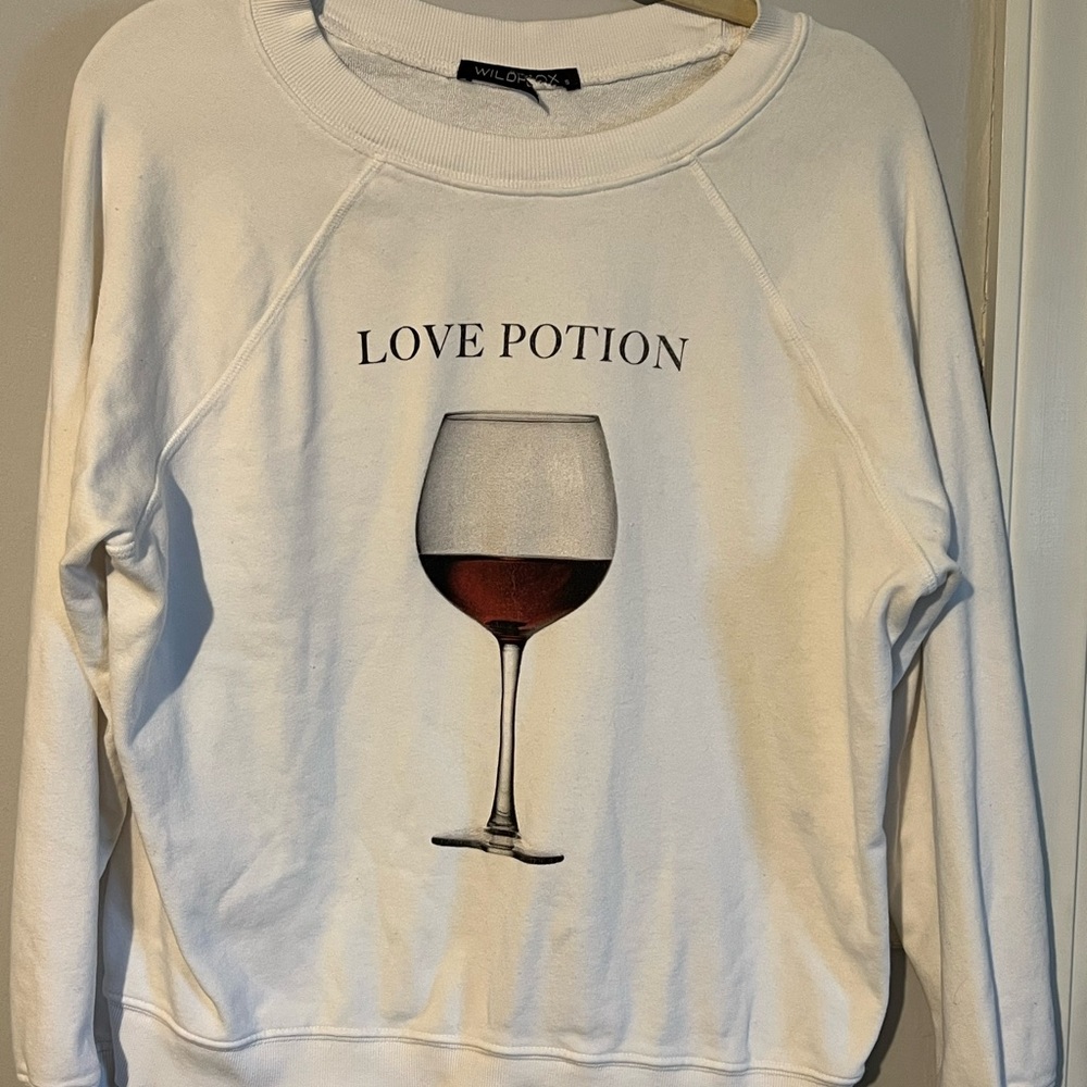 Wildfox Couture Love Potion Wine Sommers Sweater SMALL - Picture 4 of 11